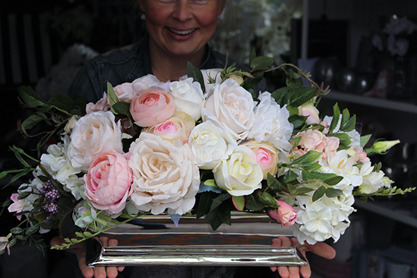 elegancka kompozycja kwiatowa / bukiet Pink Palladium 2, dł.55cm