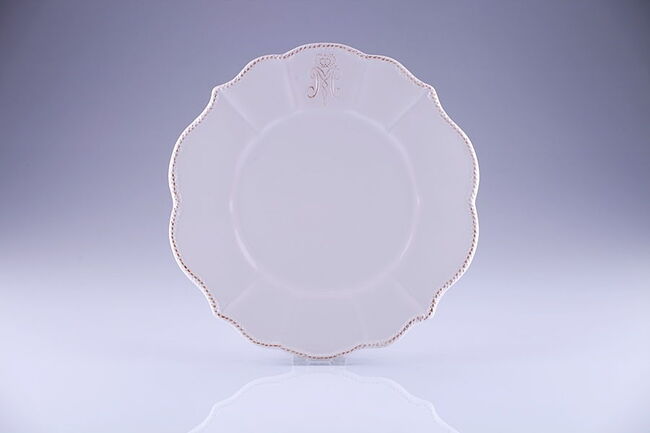 Madame, talerz obiadowy, kremowy, śr.25cm