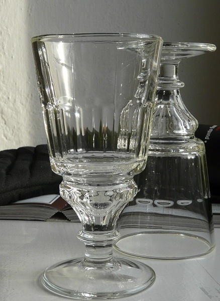 6 białych kielichów Absinthe La Rochere 300ml wys.15cm