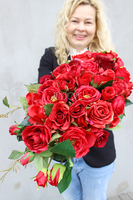 bukiet / kwiatowa kompozycja Ekskluzywna Czerwień, wys.22cm