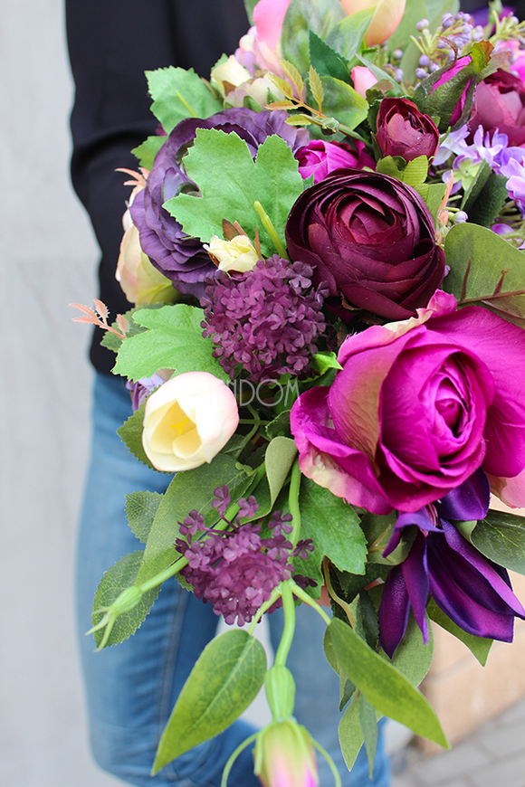 Violet Exclusive kompozycja kwiatowa / bukiet, wys.23cm, szer.65cm