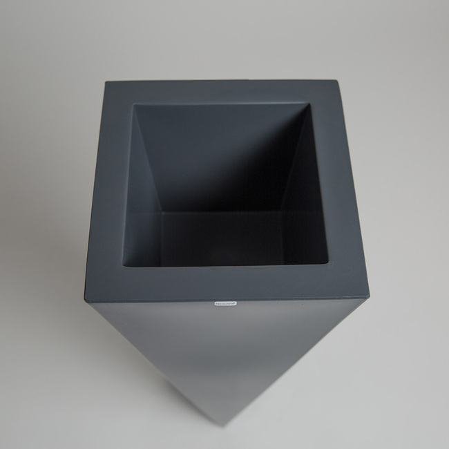 Rossa donica antracyt z wewnętrzną półką 45x90cm