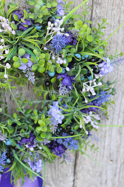 dekoracyjny wianek Lavende Mini, śr.29cm