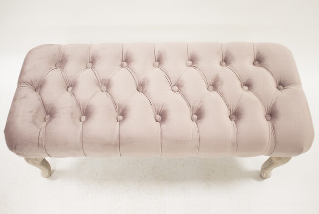 Celebration Champagne, ława z aksamitnym obiciem, wym.41x99x42cm