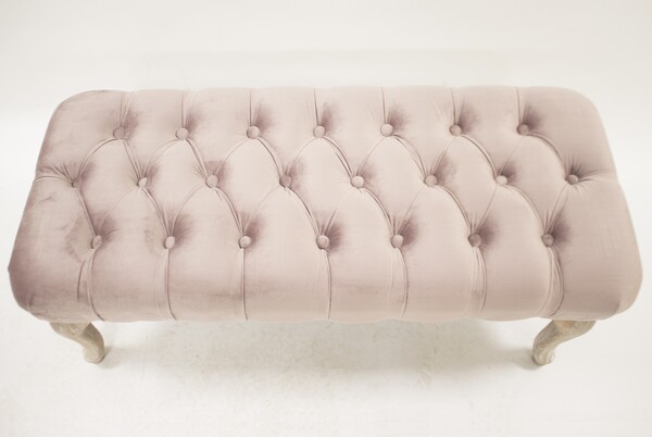 Celebration Champagne, ława z aksamitnym obiciem, wym.41x99x42cm