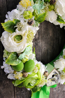 dekoracyjny wianek Zielona Wielkanoc, śr.46cm 