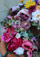 kolorowy i radosny wianek, Edyta, śr.35cm