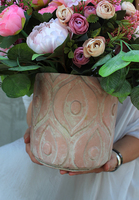 bardzo atrakcyjna kompozycja kwiatowa / bukiet Malaga, wys.38cm