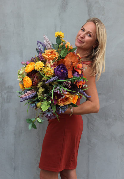 barwny kosz Jesienna Zorza, wym.64x44x44cm 