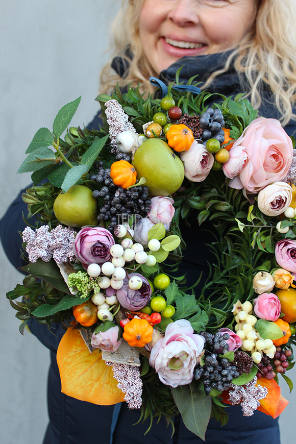 dekoracyjny, przepiękny wianek Freedom, śr.35cm