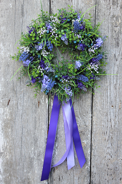 dekoracyjny wianek Lavende Mini, śr.29cm