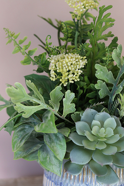 Lamano 1, efektowna kompozycja Sukulenty w ceramicznym naczyniu, wys. 40cm