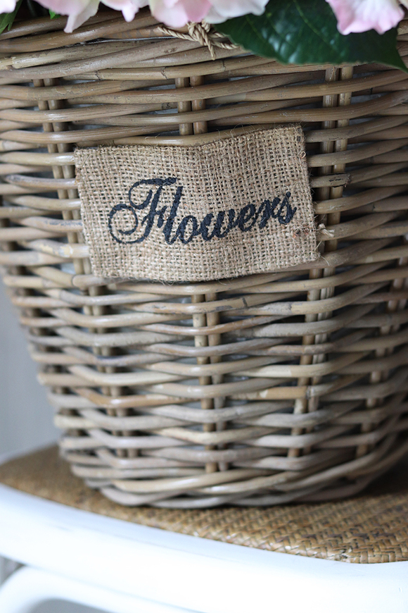 bogaty kosz z hortensjami Provance Pink, wys.58cm  