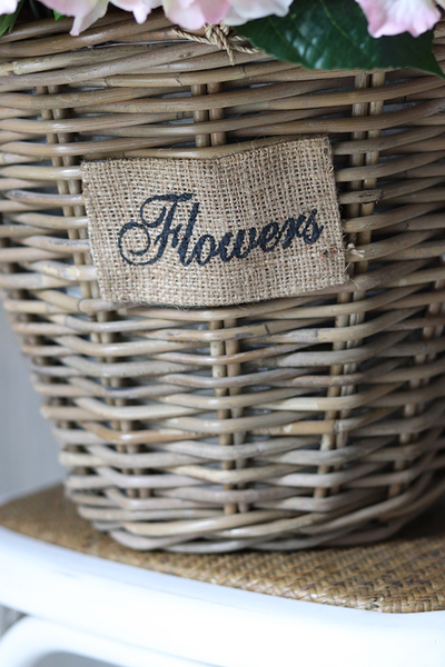 bogaty kosz z hortensjami Provance Pink, wys.58cm  