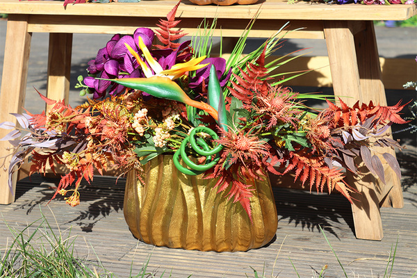 egzotyczna kompozycja ze strelicją, Derosa Mozambik, wym.46x77cm