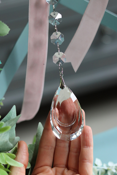 atrakcyjny wianek na drzwi na obręczy, Subtelle Spring, śr.56cm