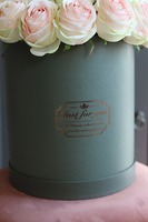 flowerbox z różami Amelia Grey, wys.37cm