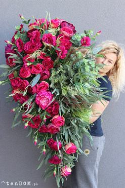 wiązanka nagrobna, Luiza New, dł.130cm