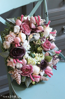 dekoracyjny wianek na drzwi, Wiosenne Trele, śr.32cm