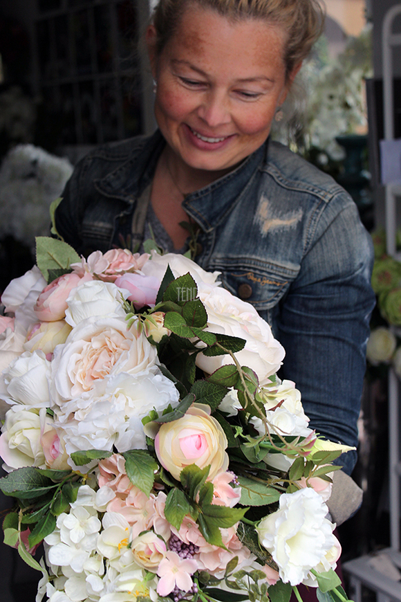 elegancka kompozycja kwiatowa / bukiet Pink Palladium 2, dł.55cm