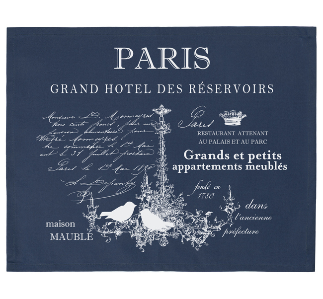 serwety na stół dekoracyjne granatowe Paris 2 szt.
