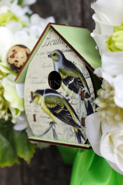 dekoracyjny wianek Zielona Wielkanoc, śr.46cm 