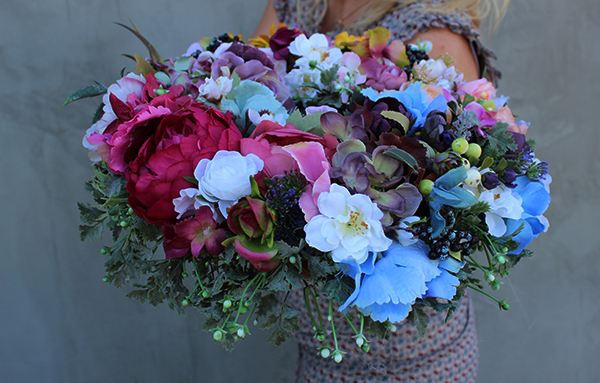 kolorowy i radosny wianek, Edyta, śr.35cm