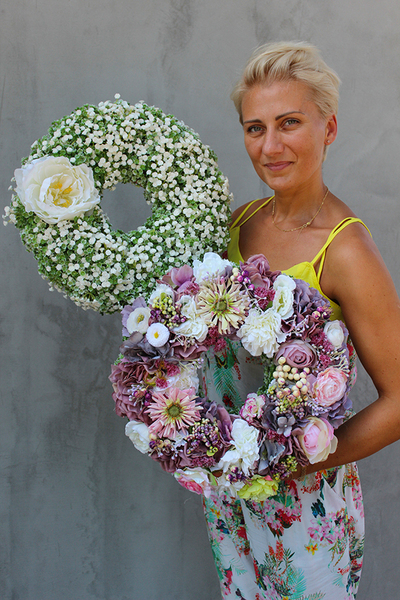 prześliczny wianek Sulencia, śr.39cm