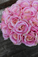 kompozycja kwiatowa / bukiet Flowerbox Różowa Aura, wys.37cm