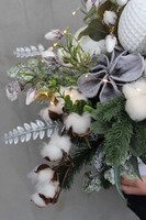 box świąteczny Śnieżna Kraina Big z lampkami led, wys.55cm 