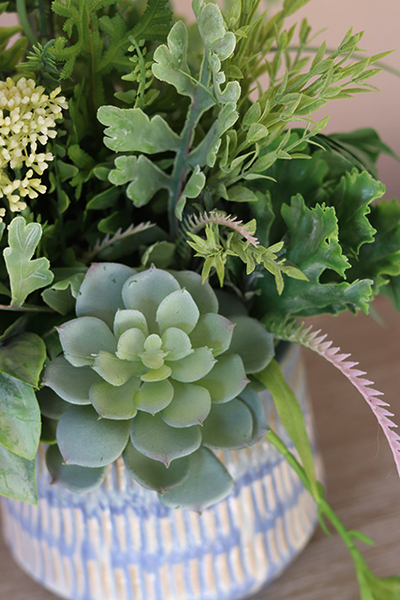 Lamano 1, efektowna kompozycja Sukulenty w ceramicznym naczyniu, wys. 40cm