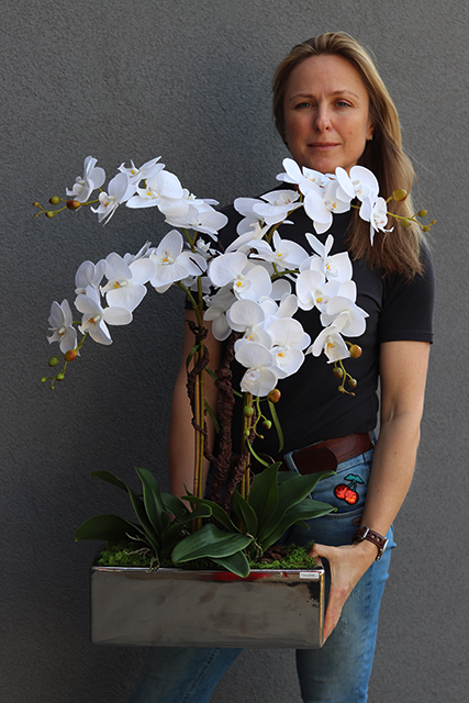 sztuczny storczyk Brigitta Leo, wys.60cm