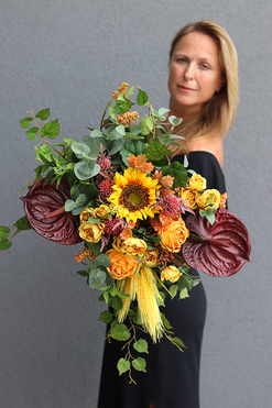 Miodowe Lata, barwna dekoracja nagrobna, wym.43x54cm