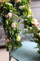 elegancka różana girlanda kwiatowa, Neluna, dł.100cm