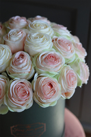 flowerbox z różami Amelia Grey, wys.37cm