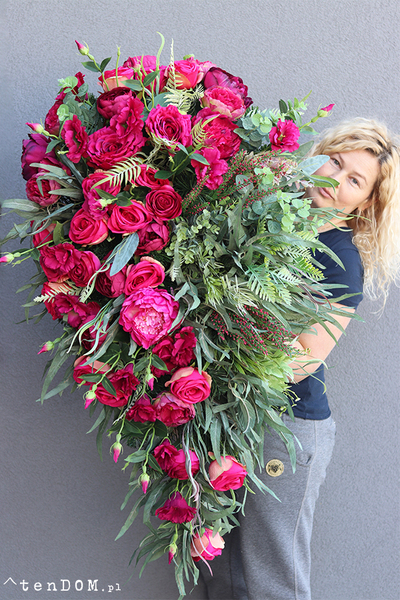 wiązanka nagrobna, Luiza New, dł.130cm