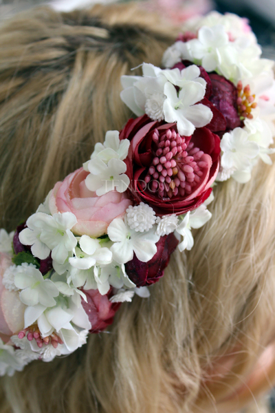 wianek na głowę Burgund, rozmiar uniwersalny