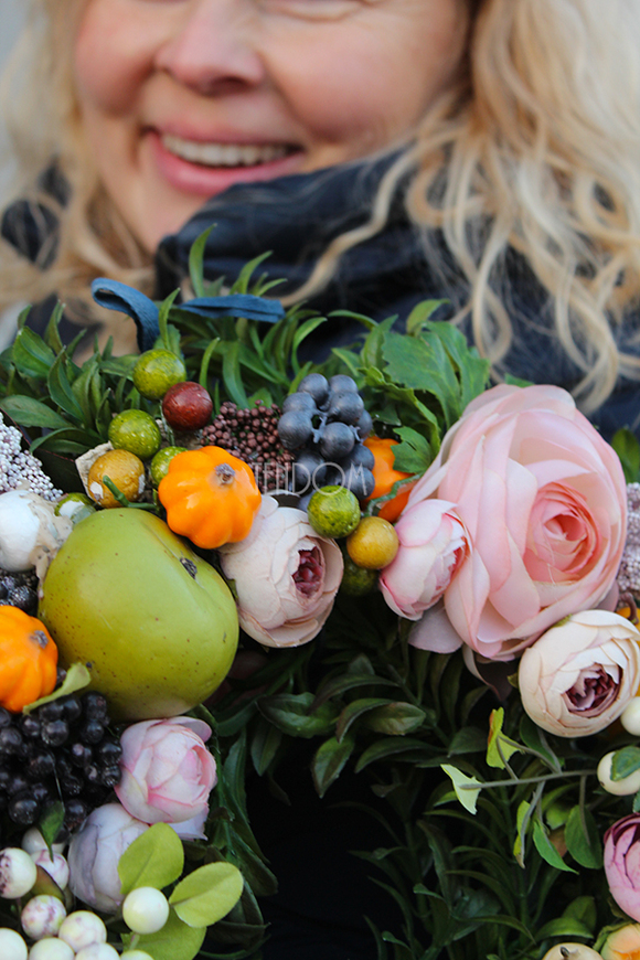 dekoracyjny, przepiękny wianek Freedom, śr.35cm