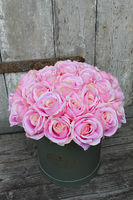 kompozycja kwiatowa / bukiet Flowerbox Różowa Aura, wys.37cm