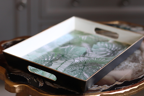 OD RĘKI Decoradore Tropicana, taca melaminowa, wym.3,5x29,5x22cm