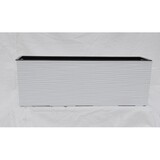 Begonia, donica dłutowana - biała, wym.19,5x56x19cm