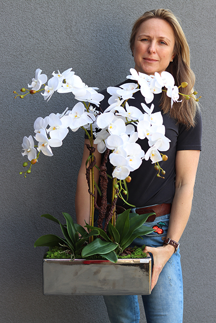 sztuczny storczyk Brigitta Leo, wys.60cm