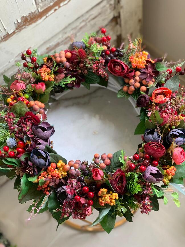 jesienny wianek, u Moniki, śr.40cm  