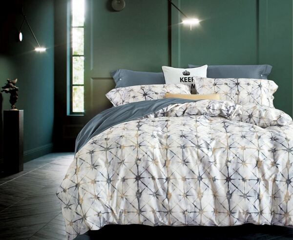 bawełniane szare prześcieradło, Gemini, wym.160x240cm