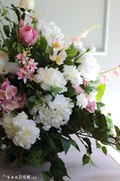 Karolitta, komplet dekoracji nagrobnych, kompozycja + bukiet