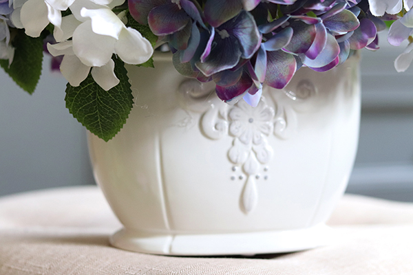 bajeczna kompozycja z niebieskich hortensji, Karenao, wys.33x34cm