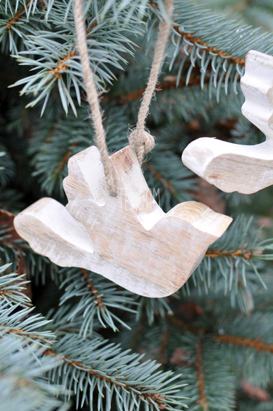 zawieszki drewniane ptaszki 2 szt.