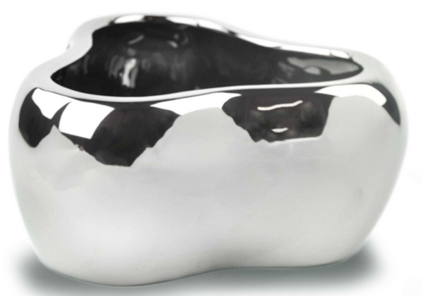 Clarice lustrzana donica / osłonka ceramiczna A, wym.28x13cm