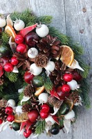 Zapach Świąt, bożonarodzeniowy wianek na drzwi, śr.27cm