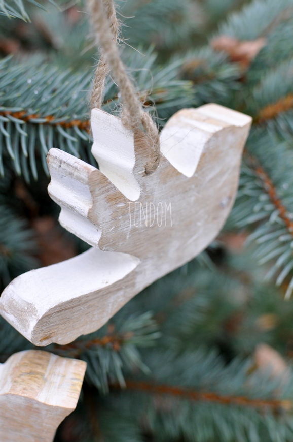 zawieszki drewniane ptaszki 2 szt.